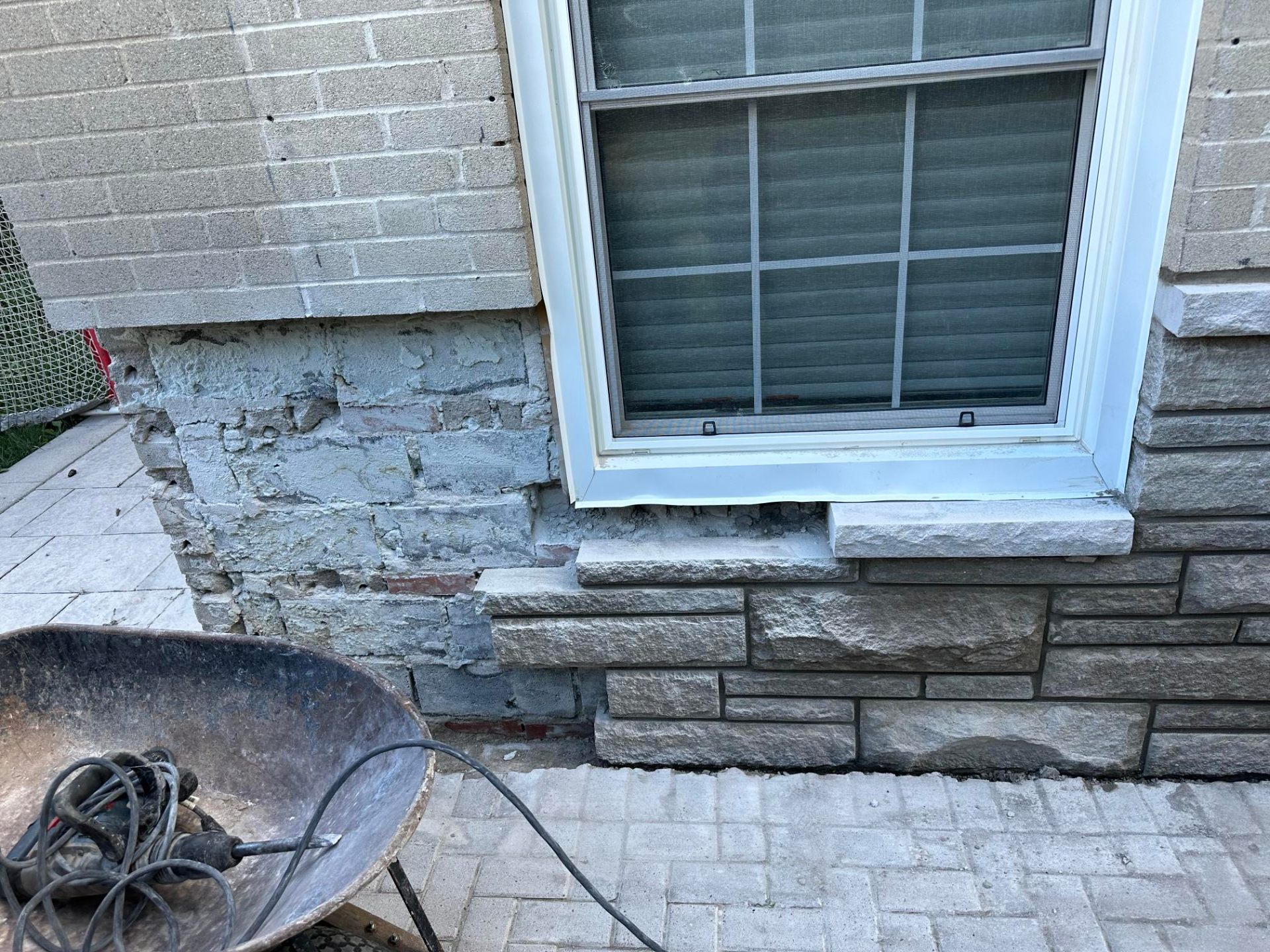 Cut Stone Sill & Veneer Restoration by Fadom Construction in Etobicoke, ON